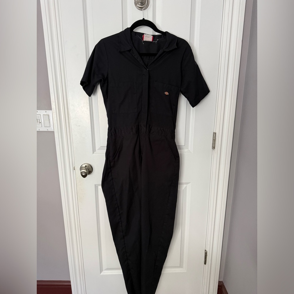 Dickies | Short Sleeve Cotton Jumpsuit w. Zipper & Snap Button